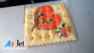 Cookies printer, biscuit printer, edible food printer to custom printing on cookies, bread, cakes