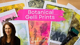 Using Leaves In Gel Prints