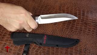 UNBOXING: Classic Big Fixed Blade Hunting Knife Grand Way FB 934