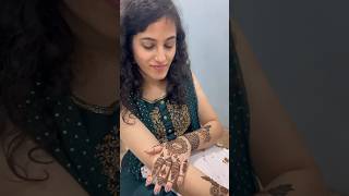 #4 Mehendi लगाकर हम ready है Nagpur जाने के लिए ❤️| Mehendi function mini vlog🫶|#minivlog #shorts