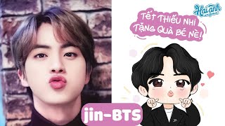 VẼ CHIBI BTS | JIN- BTS | TẾT THIẾU NHI BTS | Hải Anh Vẽ Cả Thế Giới | Hải Anh Uniform