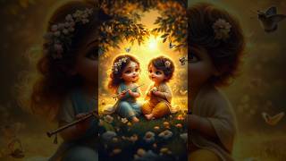 Cute 🌹❤️ baby Radha Krishna 🥰😚 best coupal ❤️ in the world radha krishna love 😘 HD status video#love