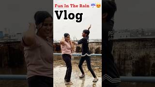 🤪Fun in the Rain 🥰😍ll #minivlog -048 #funnyshorts #shorts