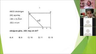 Uzaktan Eğitim Geometri 15 Dikdörtgen