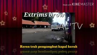 #Extrem Truck pengangkut Selang dan mesin berat pengeruk laut