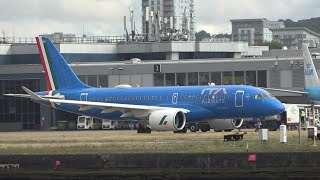 Plane Spotting at London- City (LCY/EGL) Part 1. #londoncityairport #planespotting #a220 #e190