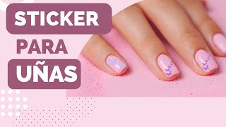 💅 Crea STICKERS De Vinilo Para Uñas Con CRICUT I Calcomanías Con Una Cricut Para  Uñas