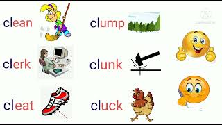 "cl" words / Consonant blends / Vowel Blends / Initial blends "cl" 5 letter words with vowel e & u