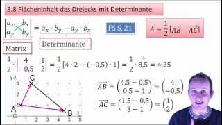 3.8 Flächeninhalt des Dreiecks mit Determinante