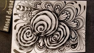 No.138 Zentangle Doodle Mandala Patterns Art Ideas / Relaxing song / 2024