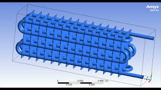 Heat exchanger simulation. Just visual representation. Not a tutorial