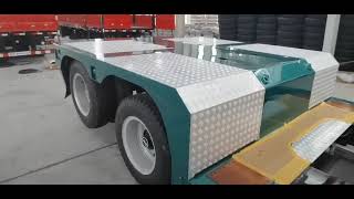 M102 Overview Video To A Star Trailer Low Deck Semi Trailer For Japan Market With Mirror Coating