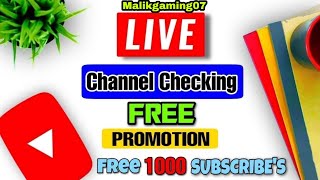 🔥💪live channel checking and promotion