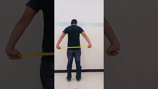 Shoulder Abductor Muscles Strengthening Exercise using Resistance Band  #physiotherapy