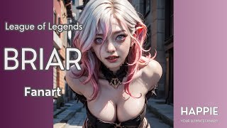 AI Cosplay Briar, League of Legends Fanart , AI ART LOOKBOOK , ブライアー, リーグ・オブ・レジェンド 布蕾尔, 英雄联盟 Fan Art