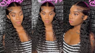 Melted 😍New Trending Style on this HD Deep Wave Wig Ft. TINASHE Hair 😍