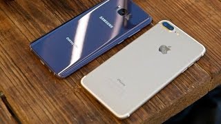 SAMSUNG GALAXY S8 + и IPHONE 7 + Видео тест,Сравнение камер!