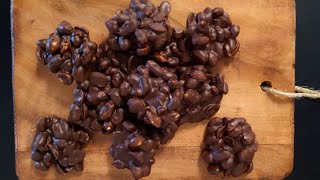 Chocolate Peanut Clusters Recipe | Peanuts Clusters | Easy chocolate Recipe