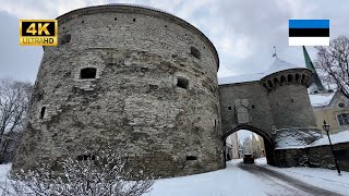 TALLINN ESTONIA - VIRU GATE - OLD TOWN - ESTONIAN MARITIME MUSEUM - FAT MARGARET (2023/2024) (4K)