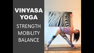 1 Hour Vinyasa Yoga for the Whole Body - for beginners, intermediate and advanced yogis