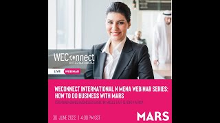 WEConnect International in MENA Webinar - How to do Business with Mars