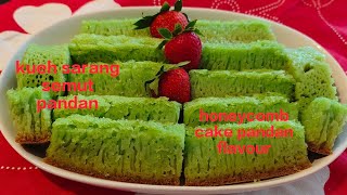 KUEH SARANG SEMUT PANDAN #HONEYCOMB CAKE PANDAN FLAVOUR #deliciuos #uenak tenan guys.