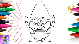 Minions Gus From Despicable 4 Coloring Pages #art #drawing #minions