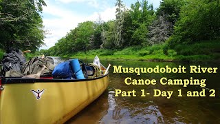 Musquodoboit River Canoe Camping- Part 1 #canoeing #hammockcamping