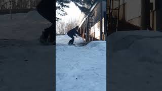 Tail Grab Snowboarding