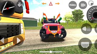 Indian Cars Simulator 3D Modified Mehandra Thar Indian bike driving 3D kids car video new mode