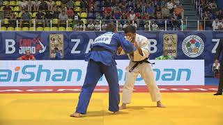 Beka Gviniashvili (Geo) - Narsej Lackovic (Slo). zagreb gp 2019. 90 kg. round 2