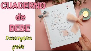 ▶️CUADERNO PARA BEBE/ PORTA DOCUMENTOS PARA BEBE/ DESCARGABLES GRATIS.