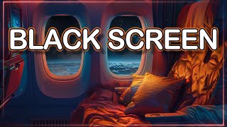 Relaxing Sleep Sounds | Airplane White Noise | 8 h Black Screen Sleep Aid