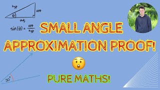 😯 PROOF of the SMALL ANGLE approximation formulae for sin, cos and tan! A Level Pure Maths