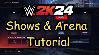 WWE 2K24 - How To Use Custom Shows & Arenas