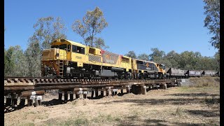 Aurizon Coal Trains Around Chinchilla Queensland.