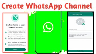 WhatsApp channel kaise banaya | Create a channel to reach unlimited followers | Create Channel