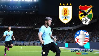 ［PES2021］Jugando Copa America 2024 Grupo C Uruguay vs Bolivia Gameplay sin comentarios