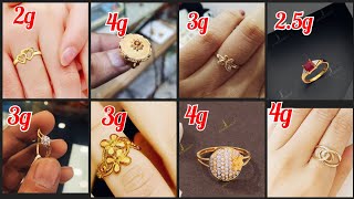 Latest gold ring designs for women with weight and price| gold ring designs 2022|smart girl mehareen