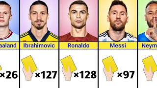 Number Of Yellow Cards Of Famous Footballers