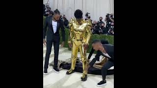 Lilnasx Arrives at the Met Gala 2021