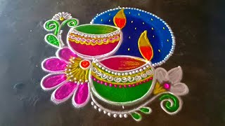 Diwalirangolidesigns/beautifuldiyarangoli🥀Diwali2024rangoli🥀Deepavalilatestkolam🥀gokulramya kolangal