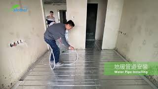 Easy Floor Heating Installation in a Real Construction Site