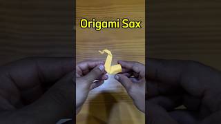 Origami Sax (Easy) #origami #dobradura #diy #papercraft #craft #origamifacil #paperart #sax #music