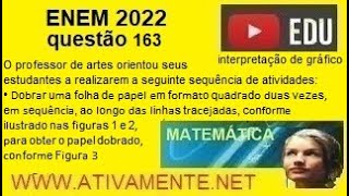 interpretação de gráfico questão 163 ENEM 2022 prova amarela