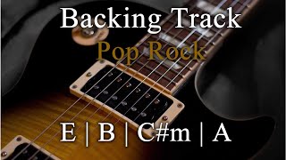 E Major Backing Track | 75 Bpm | Pop Rock