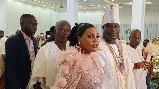 OONI OF IFE ARRIVES PRINCESS NAOMI OLAPEJU'S BIRTHDAY PARTY