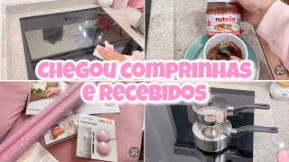 FIZ BROWNIE DE MICROONDAS | CHEGOU RECEBIDOS E COMPRINHAS PARA A CASINHA 😍 | Tayane Silvia