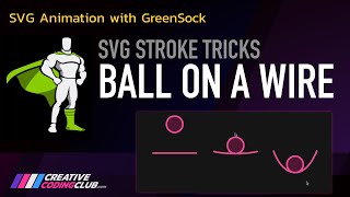 SVG Ball on Wire (Bending Stroke Animation) GSAP