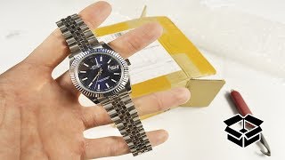 ПОСЫЛКА С ALIEXPRESS - ЧАСЫ Replica ROLEX Datejust !!